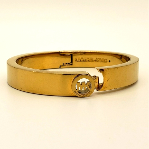 Michael Kors Logo Hinged Bangle Bracelet - Picture 9 of 16